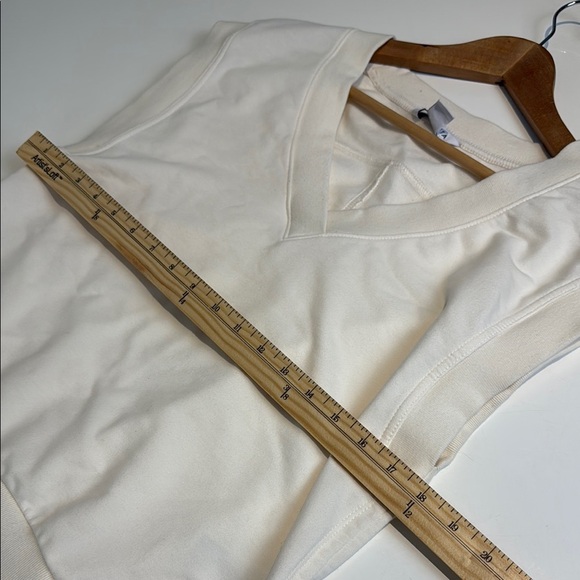 Athleta Retroterry V-Neck Sweatshirt Tee Size XS - Picture 5 of 7